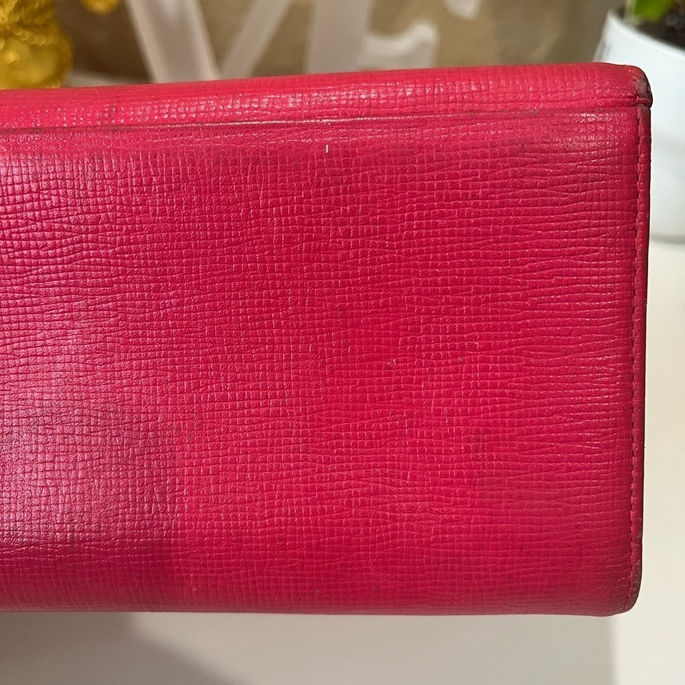 MCM DARK PINK LONG TRIFOLD WALLET - Picture 11 of 16